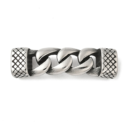 304 Stainless Steel Twisted Chain Connector Charms STAS-Z147-11AS-04-1