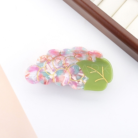 Cute Grape Cellulose Acetate Large Claw Hair Clips PW-WG30057-01-1