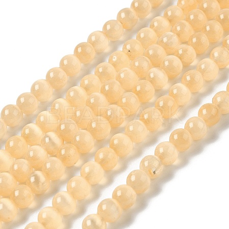 Natural Selenite Dyed Beads Strands G-P493-02F-1