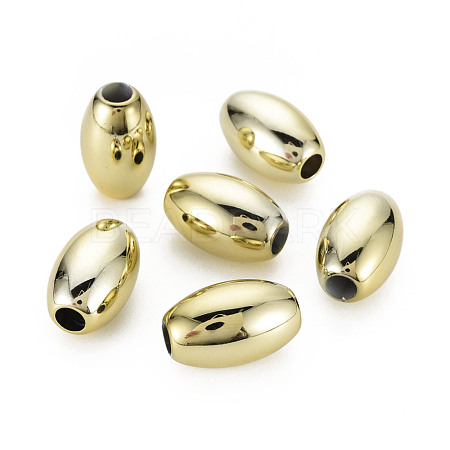 UV Plating Acrylic European Large Hole Beads PACR-T005-23A-1