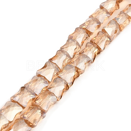 AB Color Plated Transparent Glass Beads Strands EGLA-P051-06A-A06-1