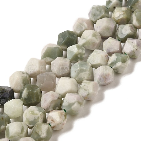 Natural Peace Jade Beads Strands G-K382-A15-02-1