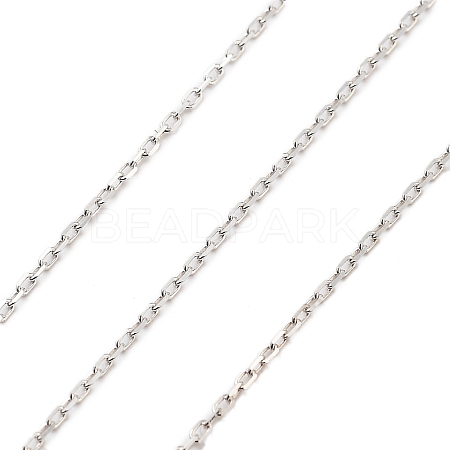 925 Sterling Silver Paperclip Chains STER-P064-04P-1