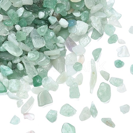 Natural Green Aventurine Chip Beads X-G-O103-02-1