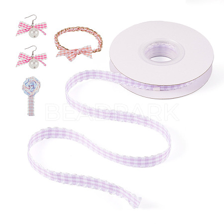 10 Yards Flat Polycotton(Polyester Cotton) Ribbon OCOR-TAC0030-01I-1