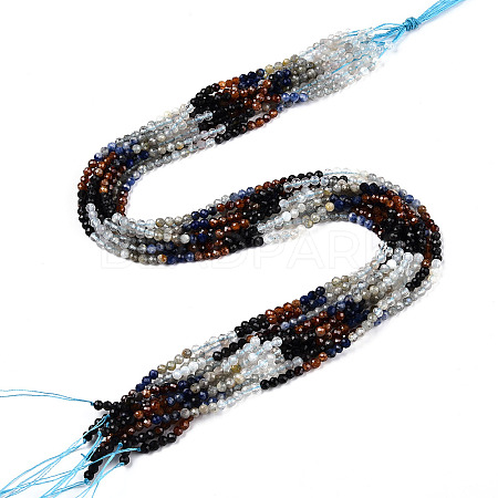 Natural Mixed Gemstone Beads Strands G-D080-A01-02-13-1