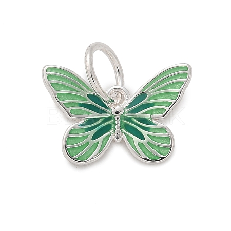 925 Sterling Silver Enamel Butterfly Charms STER-D300-28P-04-1