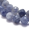 Natural Iolite Beads Strands G-O171-07-9mm-3