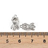 304 Stainless Steel Pendant Cabochon Settings STAS-G356-07P-02-3