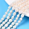 Natural Baroque Pearl Keshi Pearl Beads Strands PEAR-S020-F04-01-1