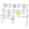 3-Tier Assembled Acrylic Earring Display Stands EDIS-WH0006-53-1