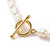Grade A Natural Pearl Rice Beaded Necklace for Women NJEW-JN03958-5