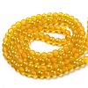 Spray Painted Glass Round Bead Strands DGLA-Q015-6mm-28-2