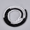 Transparent Glass Beads Strands GLAA-N074-01A-02-3