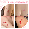 Flower Pattern Removable Temporary Water Proof Tattoos Paper Stickers AJEW-WH0413-03B-5