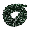 Transparent Glass Beads Strands EGLA-N013-T8mm-D15-2