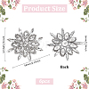 6Pcs Alloy Garment Accessories FIND-FG0004-42A-2