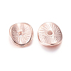 Tibetan Style Alloy Wavy Spacer Beads TIBEP-A11067-RG-FF-2