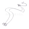 304 Stainless Steel Pendant Necklaces NJEW-O118-07-2