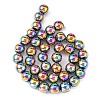 Non-magnetic Synthetic Hematite Beads Strands X-G-S096-10mm-5-3