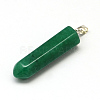 Pencil Natural & Synthetic Mixed Stone Point Pendants G-R220-34-2