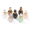 Faceted Natural Mixed Gemstone Pendants G-H252-B-1