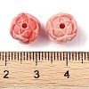 Synthetic Shell Dyed Carved Beads SHEL-H005-21-3