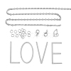 DIY Valentine's Day Necklace Making DIY-JP0003-74S-1
