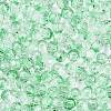 Baking Paint Electroplate Transparent Glass Seed Beads SEED-N006-07D-3
