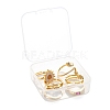 6Pcs 6 Styles Brass Micro Pave Cubic Zirconia Cuff Rings RJEW-LS0001-39G-7