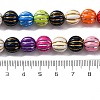 Grooved Resin Beads Strands RESI-M023-01G-G-2