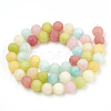 Dyed Natural White Jade Beads Strands X-G-T106-312-3