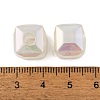 UV Plating Rainbow Iridescent Acrylic Beads PACR-C009-03D-3