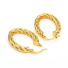 Brass Hoop Earrings EJEW-F250-05-G-3