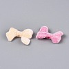 Flocking Opaque Acrylic Bowknot Beads OACR-T030-10M-2