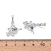 Brass Micro Pave Cubic Zirconia Pendants X-KK-Q073-09P-3