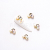 Alloy Rhinestone Cabochons MRMJ-Q072-07B-1