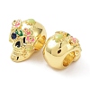 Rack Plating Brass European Beads KK-B076-18-3