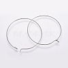 316 Surgical Stainless Steel Hoop Earrings Findings STAS-K146-039-30mm-0.8-1