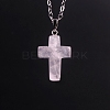 Natural Rose Quartz Pendants G-PW0006-02P-06-1