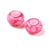 Opaque Spray Painted Glass Beads GLAA-G118-01O-2