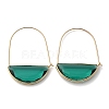 Brass Hoop Earrings X-EJEW-T007-04G-01-NF-4