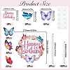 Butterfly & Word Cake Topper Sets DIY-SC0024-83-2
