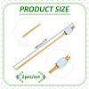 2Pcs Brass Hair Sticks OHAR-WR00003-2