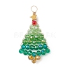 Christmas Theme Glass Pendants PALLOY-JF02890-1