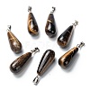 Natural Tiger Eye Pendants G-F707-07-1