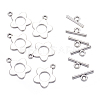 Flower Tibetan Style Alloy Toggle Clasps LS-A0977Y-2