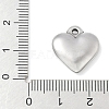 304 Stainless Steel Heart Pendants STAS-R162-01P-05-3