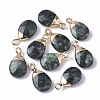 Natural Ruby in Zoisite Pendants X-G-S359-017A-1