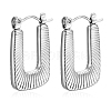 304 Stainless Steel Hoop Earrings PW-WG38004-22-1